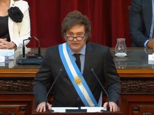 Borrada Victoria Villarruel del acto de Javier Milei en el Congreso