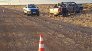 Vuelco cerca de Río Mayo: un hombre fue trasladado a Comodoro para control médico