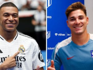 Julián Álvarez y Mbappé se enfrentan por un lugar en la Libertadores.