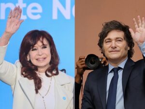 Resultado abrumador en encuesta entre Cristina y Milei: 22 a 2.