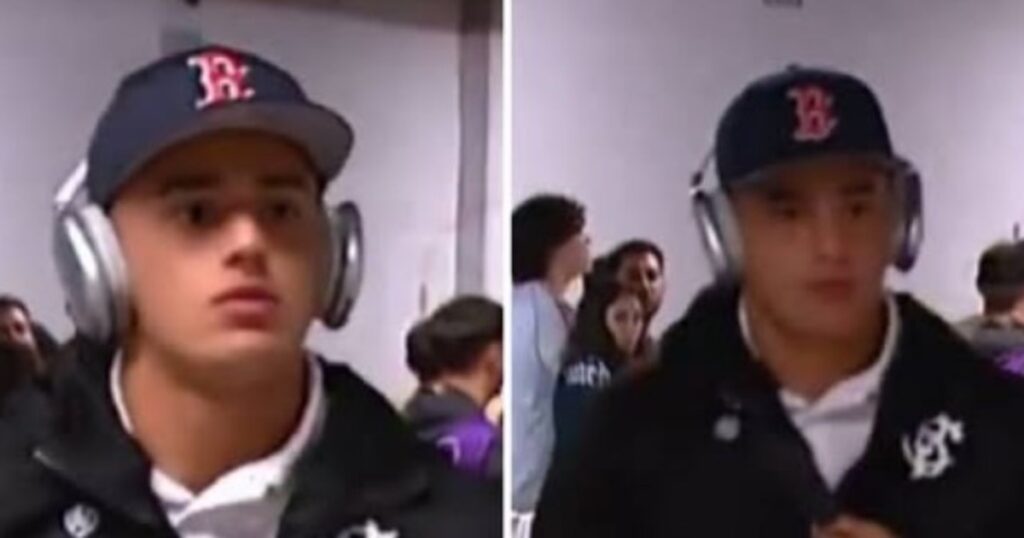igual que Marcos Rojo, llegó al Monumental con una gorra con una B gigante