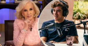 Con una llamativa imagen, Mirtha Legrand felicitó a Franco Colapinto por su regreso a la Fórmula 1