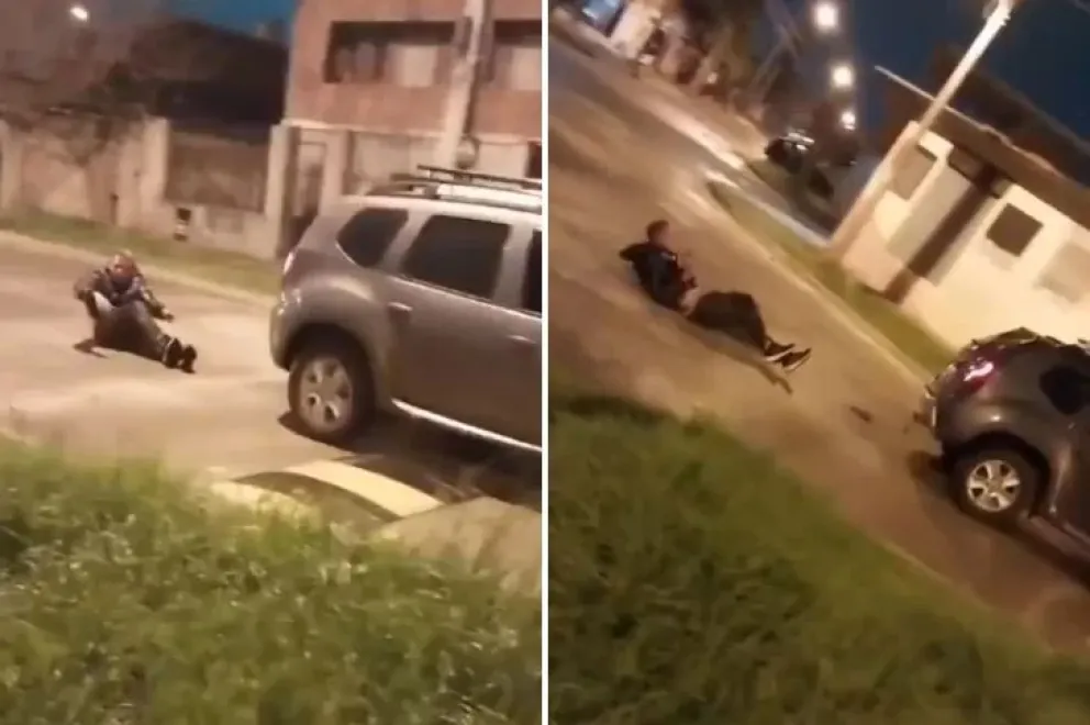 Ató a un delincuente a su camioneta y lo arrastró tras un intento de robo