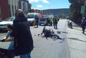 Motociclista lesionado tras un choque en el barrio General Mosconi