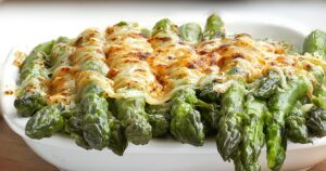 Receta de Espárragos gratinados