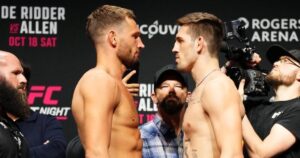 ¿A qué hora pelea De Ridder vs. Allen HOY por el UFC Fight Night en Vancouver? Horarios por país, cartelera y dónde ver EN VIVO