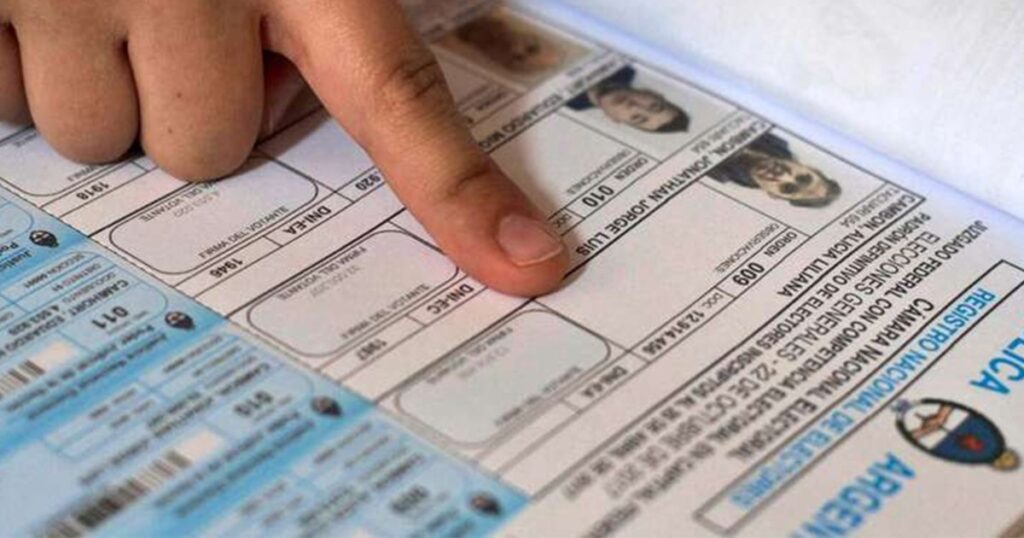 consultá el padrón electoral definitivo para las elecciones del 26 de octubre