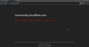 el escudo de seguridad de Cloudflare que a veces falla y cómo solucionarlo