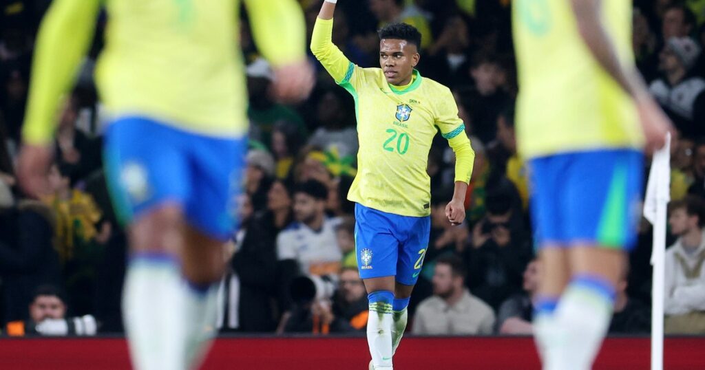 Estevao lideró el triunfo de la selección de Brasil de Carlo Ancelotti contra Senegal en Londres