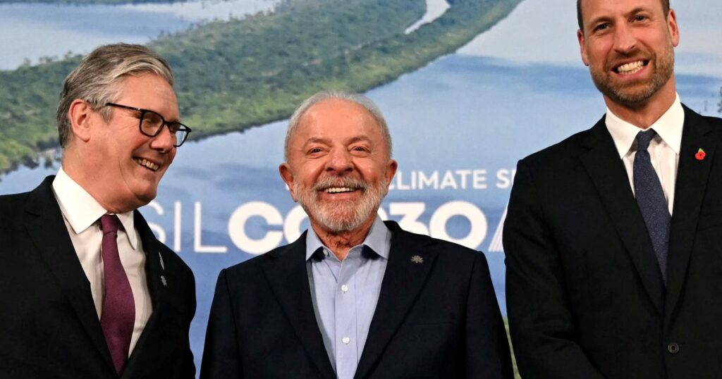 William acapara las miradas en la cumbre del clima en Belém y se proyecta como un futuro "rey positivo"
