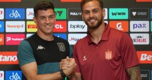 García Basso y González Pirez, en la previa de Racing