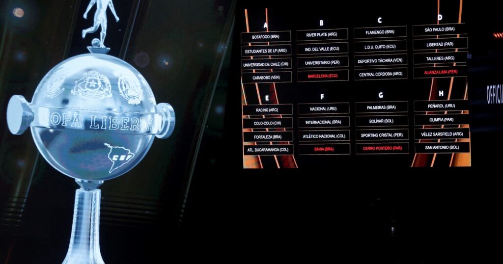 cómo quedaron los bombos para el sorteo con Boca como único cabeza de serie argentino