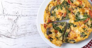 cómo preparar una tortilla de verdura al horno