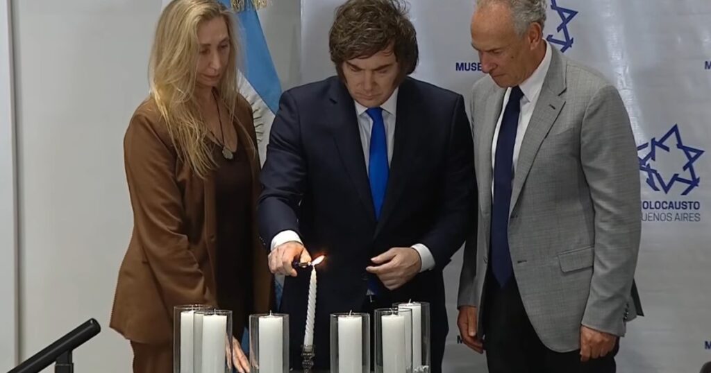 Milei volvió a condenar el antisemitismo y lo asoció a la izquierda y al terrorismo islámico