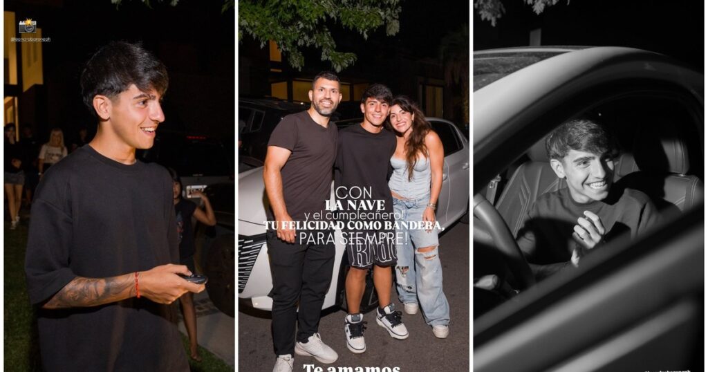 Benja Agüero celebró sus 17 años y fue sorprendido con un mega regalo de sus padres, Gianinna Maradona y Kun Agüero