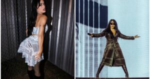 El vestido que usó Lali Espósito para el Cosquín Rock con frases de Javier Milei: los detalles