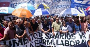 todos los gremios que se unen a la medida de fuerza de la CGT