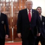 Utilice este título Así fue la entrada de Messi con Trump a la Casa Blanca, en los festejos del Inter Miami y cree en base a ese titulo original un titulo nuevo, preciso, comprensible y que no pierda relacion con el titulo original. Necesito que me devuelvas solo y nada mas que el titulo nuevo.