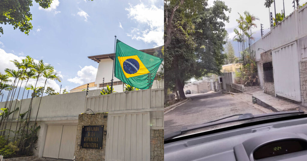 Tras una saga de dos meses, la bandera de Brasil dejó de flamear en la residencia argentina en Caracas