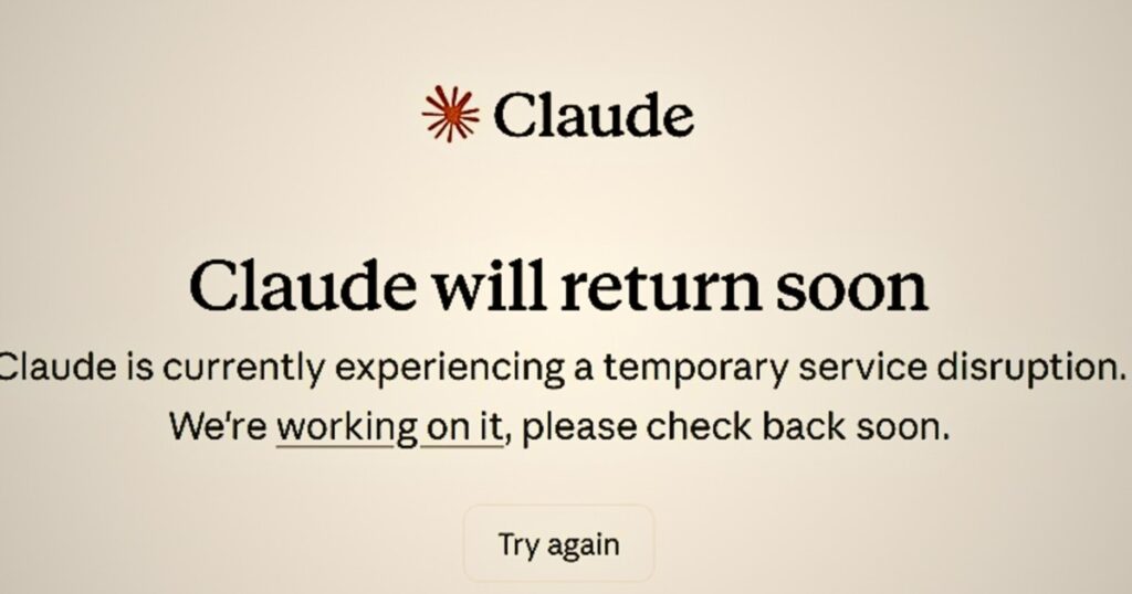 miles de usuarios reportan problemas en la plataforma de IA de Anthropic este miércoles 15 de abril