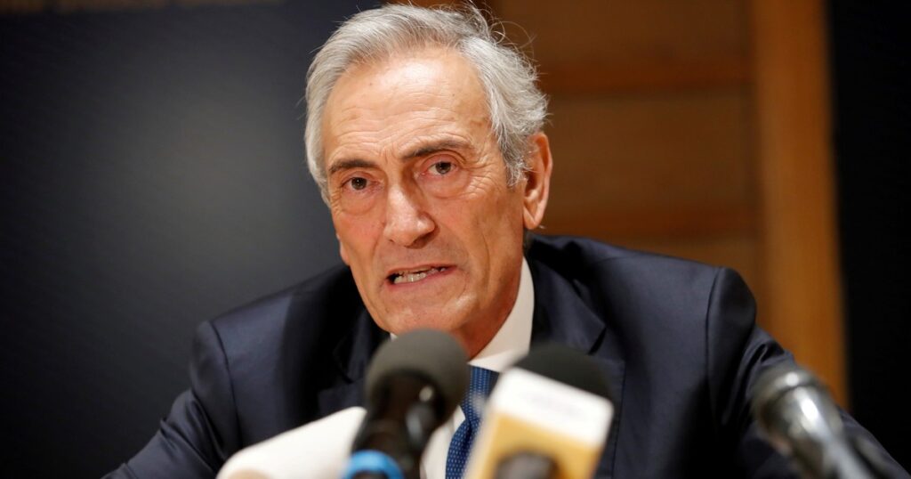 renunció Gabriele Gravina, presidente de la Federación de fútbol tras ocho años