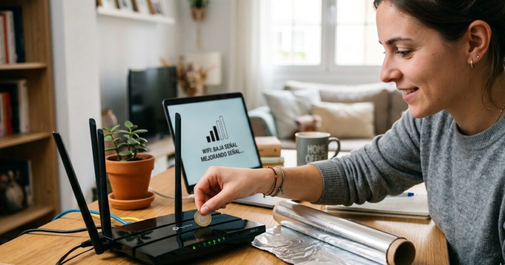 qué hay de cierto en que poner una moneda sobre el router mejora el WiFi