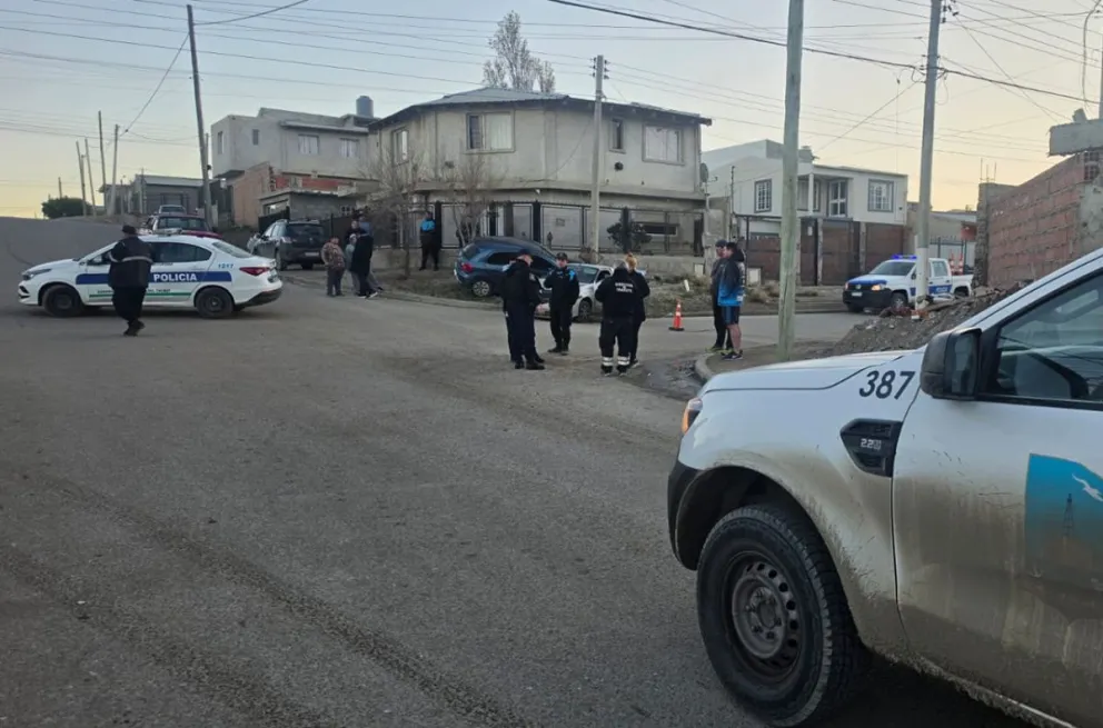 Colisión en el cruce de calle 554 y avenida Balbín en el barrio San Cayetano