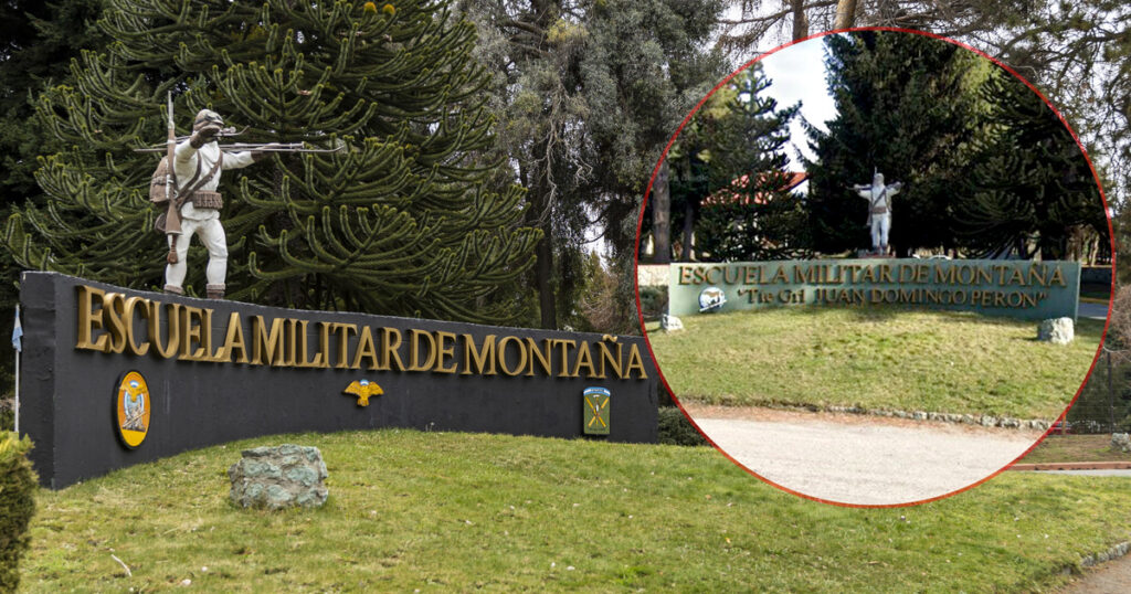 El kirchnerismo acusó al Gobierno de borrar el nombre de Perón de la Escuela Militar de Montaña: el Ejército lo desmintió