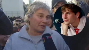 “Mi hijo es mi pichón”: el emotivo mensaje de la madre de Gaspi durante el homenaje en el Obelisco