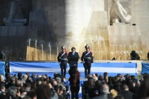 Milei habló en el acto del Día de la Bandera: "Belgrano fue el primer intelectual liberal económico argentino"