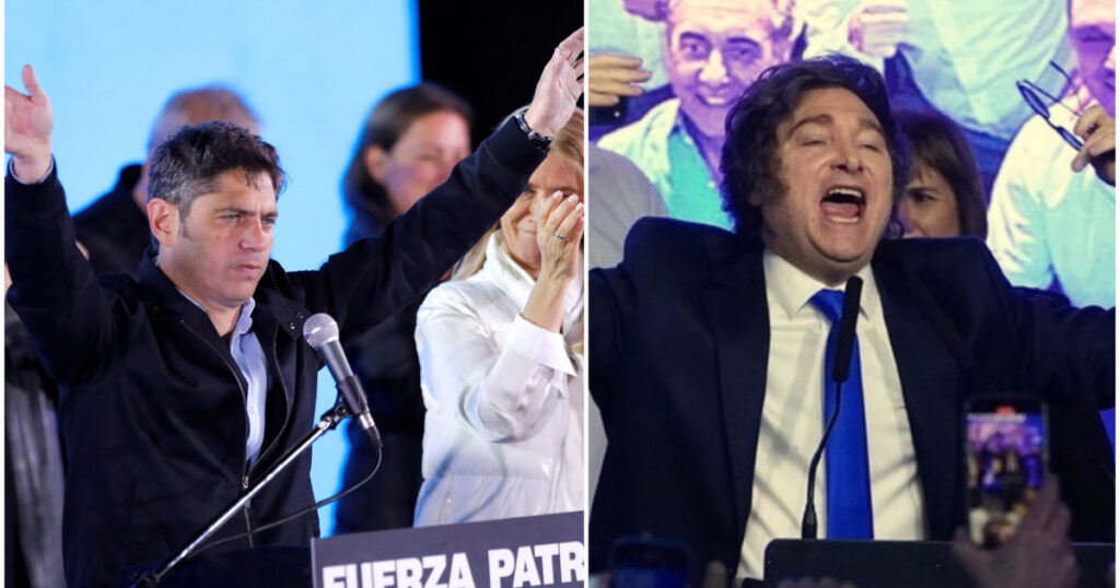 Milei palo a palo con Kicillof y dos mujeres que sorprenden