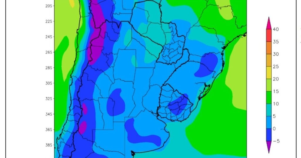 se espera una semana helada con lluvias desiguales