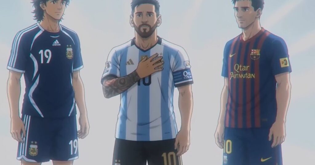 Morphic, la plataforma que crea versiones animé de Messi, Mbappé y Haaland