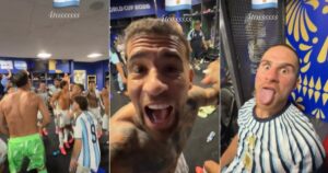 Nicolás Otamendi mostró el festejo íntimo de la Selección en el vestuario tras ganarle a Egipto