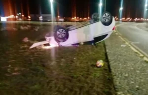 Otro vuelco en Playa Union con test de alcoholemia positivo