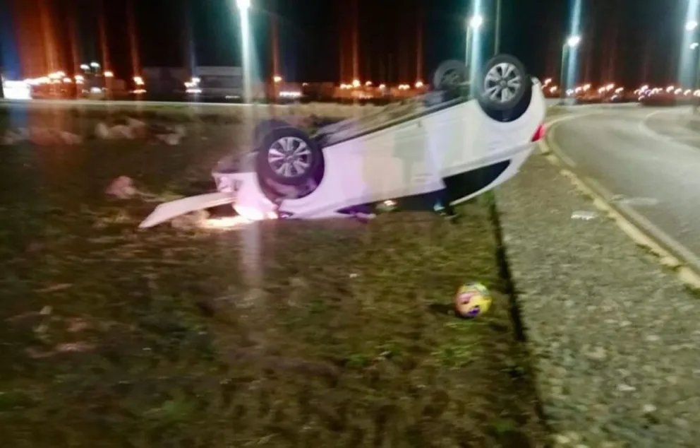 Otro vuelco en Playa Union con test de alcoholemia positivo
