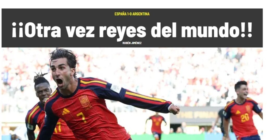 así reflejaron los medios de España el triunfo ante Argentina