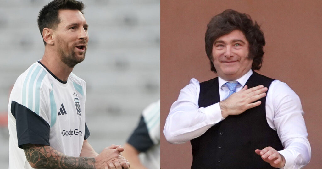 Javier Milei apoyó a Messi tras la muerte de su papá y habló sobre un posible retiro de Leo