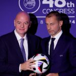 Utilice este título La UEFA redobla la presión sobre Infantino tras la caída del plan de privatización de la FIFA y cree en base a ese titulo original un titulo nuevo, preciso, comprensible y que no pierda relacion con el titulo original. Necesito que me devuelvas solo y nada mas que el titulo nuevo.