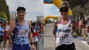 "Coco" Muñoz y "Vanshi" Thomas dominaron los 16K de la Corrida de Diario Crónica en Rawson