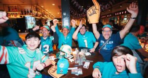 Los Miami Dolphins coparon Puerto Madero para reunir a sus fanáticos, con el sueño firme de recibir un partido de NFL en Argentina