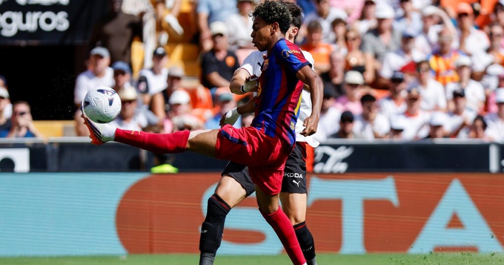 doblete con un paso de ballet incluido en la goleada sobre Valencia