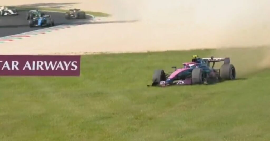 llegó a estar tercero, un despiste lo mandó al fondo y remontó hasta los puntos en el GP de Italia de F1