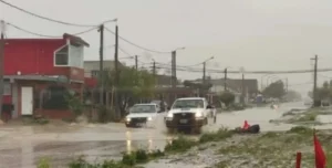 Alerta meteorológica en Chubut: Martes inestable con intensas lluvias, ráfagas y un marcado descenso térmico