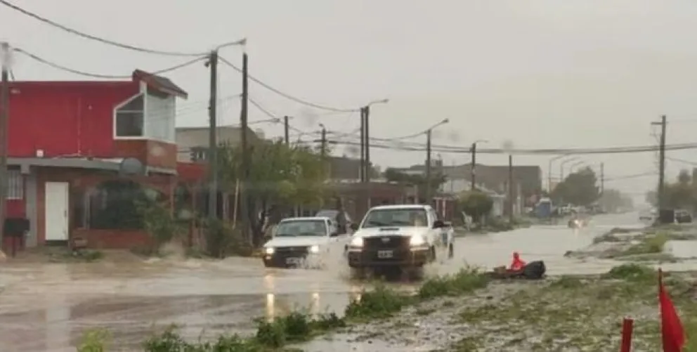 Alerta meteorológica en Chubut: Martes inestable con intensas lluvias, ráfagas y un marcado descenso térmico