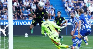 Julián Álvarez ingresó, pero sigue seco